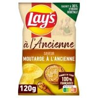 Chips à l'ancienne saveur moutarde à l'ancienne LAY'S le sachet de 120g