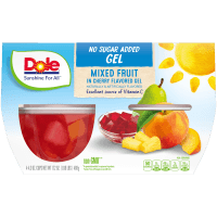 DOLE  No Added Sugar Mix Fruit IN Cherry FLAVORED GEL 4cups 488g