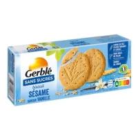 GERBLE Biscuit Sésame Vanille Sans Sucres 132g