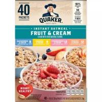 Quaker, Fruit & Cream Instant Oatmeal Flavor Variety 1.2kg