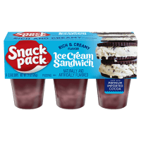 Snack Pack ICE CREAM SANDWICH 6cups 595g