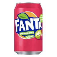 Fanta Strawberry & Kiwi Soda, Can 330ml