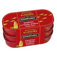 Connetable Sardines Huile Olives Lot 165g
