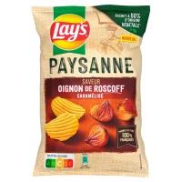 Chips recette paysanne saveur oignons de Roscoff caramélisés LAY'S le sachet de 120g