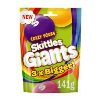 SKITTLES GIANTS CRAZY SOURS POUCH 141G