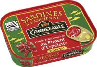 Connetable Sardines Piment H Olive 115gr