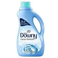 Downy Ultra Laundry Liquid Fabric Softener, Clean Breeze, 1.31L 60 Loads