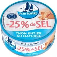 Petit Navire Thon Nature -25% Sel 112g