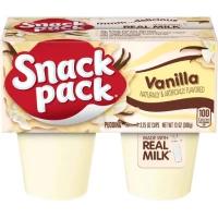 Snack Pack Vanilla Pudding 4cups 368g