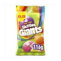 Skittles Giants  Sour sweet Treat Bag 116g