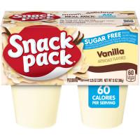 Snack Pack Vanilla Sugar Free Pudding 4cups 368g