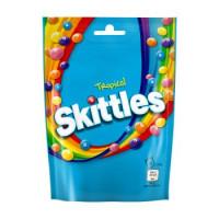 Skittles Vegan Chewy Sweets Tropical Fruit Flavoured Pouch Bag 136g