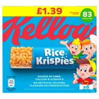 Kellogg's Rice Krispies Cereal Bar 6x20g