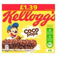 Kelloggs Coco Pops Bars 6's 120g