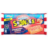 RICE KRISPIES SQUARES AMERICAN STYLE STRAWBERRY SUNDAE FLAVOUR BARS 4 X 29G