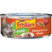 Friskies Pate Wet Cat Food Chicken & Tuna Dinner 156g