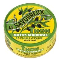 Saupiquet Thon Miette huile Olive Vierge 160g