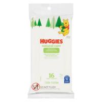 HUGGIES NATURAL CARE WIPES FRAGRANCE FREE - TRAVEL PACK 16S