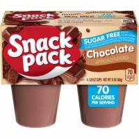 Snack Pack Chocolate Sugar Free Pudding 4cups 368g